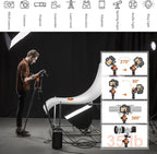 JOILCAN Tripod for Camera, 81" Aluminum Camera Tripod, 83" DSLR Tripods & Monopods, Heavy Duty Travel Tripod for Binoculars Spotting Scope Telescope, Professional Complete Tripod Units, Payload 35lb