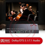 AV Access HDMI USB Extender(HDBaseT) KVM, 100m/330ft 4K 60Hz 1080p 120Hz Over Cat5e/6/6a/7, 4 Ports USB2.0, No Signal Loss and Latency, RS232, POE, Independent EDID Management (4KEX100-KVM)