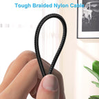 3.5mm TRRS Splitter for 2 Headphones 1FT 2-Pack, Dual Support Audio & Mic, 3.5 mm Aux Jack Cable 1 in 2 out, Double 1/8" Stereo Female Adapter,Headset Split Y Cord 2 Way for Phone/Tablet/Laptop/PC/MP3