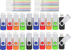 (Not 128GB) 128MB USB 20 Pack, Wooolken USB 2.0 Flash Drive Memory Stick Thumb Drive Jump Drive USB Stick for Data Storage and Backup (Mixed Colors)