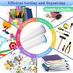 Jetec 32 Pcs Mesh Zipper Bags Toy Storage Bikini Organizer Bag Bolsas Para Guardar Trajes De Baño Waterproof Zipper Reusable Pouch Puzzle Multipurpose for Storage Office(Cute Color,5.1 x 4.1 Inch)