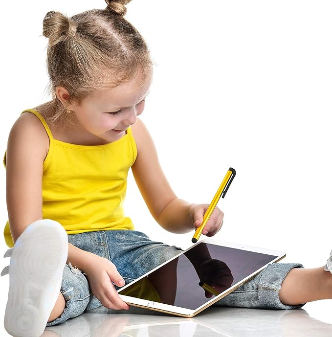 Outus 60 Pieces Stylus Pens Slim Capacitive Stylus Touch Pens for Universal Touch Screens Devices, Compatible with iPhone, iPad, Tablet (10 Colors)