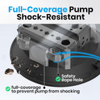 6" Suction Cup Camera Mount – Ultimate Car Camera Mount with Cold Shoe, NATO Rail, and Threaded Holes for Cameras, Action Cameras, Phones (6")