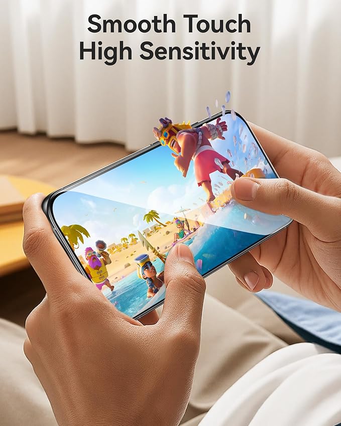 NIMASO for iPhone 16/15 Screen Protector, 3 Pack Tempered Glass Screen Protector for iPhone 16, Automatic Dust Removal, Instant Installation,HD Clear, 9H Hardness Shockproof(6.1 inches)