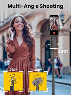 Face Tracking Tripod for iPhone,57'' Expandable Selfie Stick for iPhone,Phone Tripod for Android with Remote, No APP,Gesture Control,Content Creator Essentials for YouTube, Tiktok,Smart M3