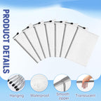 Jetec 32 Pcs Mesh Zipper Bags Toy Storage Bikini Organizer Bag Bolsas Para Guardar Trajes De Baño Waterproof Zipper Reusable Pouch Puzzle Multipurpose for Storage Office(Grey,9 x 7 Inch)