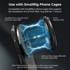 SmallRig 5-in-1 Magnetic 67mm Lens Filter Kit: VND + CPL + Black Mist 1/4 + Threaded Adapter Ring + Magnetic Lens Cover + Storage Bag + Cleaning Cloth, Magnetic Filter Set for Phone Camera Lens - 4726