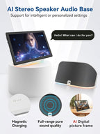 2025 Upgraded Android Tablet with Charging Speaker Dock, 2 Years Protection, Otca-Core CPU, 64GB Storage with 1TB Expansion, WiFi 6, BT5.3, Google Tablet, US Version