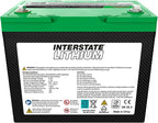 Interstate Batteries 12V 60Ah Group Size 24M Lithium Deep Cycle LiFePO4 Marine/RV Battery, Maintenance Free, Lightweight, Ideal For Boats, RV Camping, Off-Grid, Yachts (Li24M12V60)