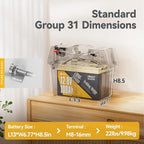 Power Queen 12.8V 100Ah LiFePO4, Upgraded Low Temperature Cut-off Function, Built-in 100A BMS, Grade A Battery Cell, Up to 15000+ Cycles, Perfect for Trolling Motor, Marine, RV and Off Grid