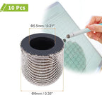 MECCANIXITY 10Pcs Replacement Fiber Mesh Tips for Stylus Pens 9mm Suitable for Capacitive Touch Screen,High Sensitivity,Soft,No Scratch Screen Pen Tip