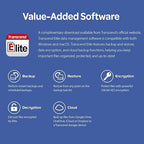 Transcend 1TB External SSD, USB 3.2 Gen2, Up to 1,050MB/s, Portable SSD with Type C, for Steam Deck, ROG Ally, MSI Claw, Windows & Mac, iPhone, iPad, Android, PS5, Xbox, Smart TV, Pink