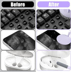 Laptop Phone Screen Cleaner Kit, Computer Keyboard Brush Cleaning Spray for iPhone AirPods Macbook iPad, 20-in-1 Electronic Device Clean Tool For Camera PC Monitor Earbud TV Tablet Car Screens- Purple