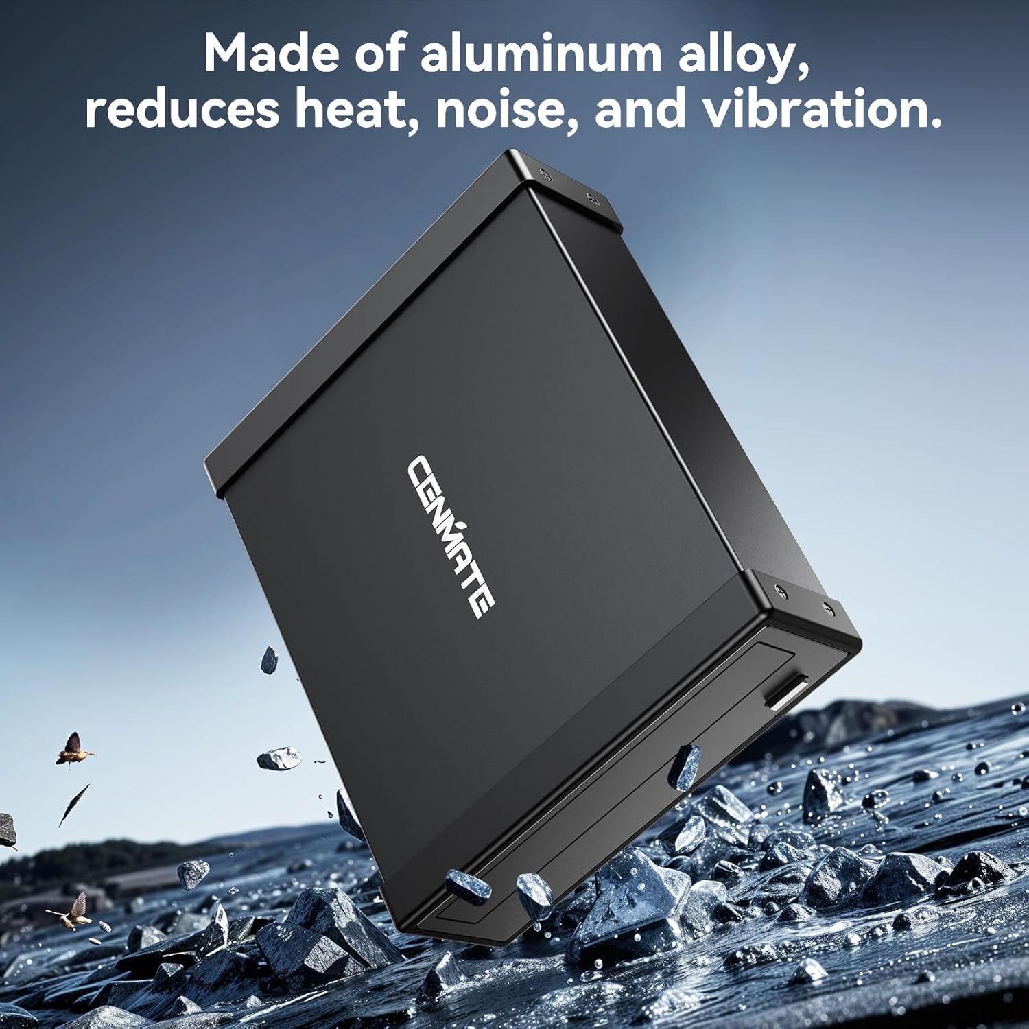 5.25" Blu-Ray/CD/DVD SATA Drive Enclosure with USB A/C 3.0, 5.25 Drive Enclosure, Optical Drive Enclosure with 3 USB-A Ports, Aluminum Alloy, Hot swappable(Optical Drive not Included)