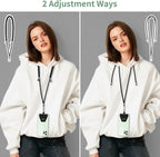 OUTXE Universal Phone Lanyard 2 Packs - 2× Adjustable Neck Strap, 4× Phone Patches- Apricot Elegance