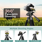 Victiv 68" Phone Tripod Stand, Tablet Tripod for iPhone iPad with Remote and Holder, Phone Stand for Video Recording Travel Photo Vlog Photography, Compatible with Smartphone Digital Camera