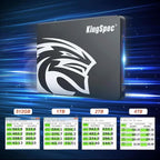 KingSpec 1TB 2.5 SSD SATA III Internal - 550MB/s Read, 520MB/s Write with 3D NAND Flash, for Laptop & Desktop PC Upgrade