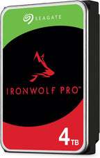 Seagate IronWolf Pro, 4 TB, Enterprise NAS Internal HDD –CMR 3.5 Inch, SATA 6 Gb/s, 7,200 RPM, 256 MB Cache for RAID Network Attached Storage (ST4000NT001)