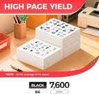 069H 069 Black Toner Cartridge Set 2-Pack MF753Cdw High Capacity Replacement for Canon 069H 069 Toner Cartridge Compatible for Canon Color imageCLASS MF753Cdw MF751Cdw LBP674Cdw Printer Ink All-in-One