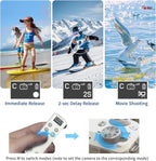 AODELAN Rechargeable Wireless Shutter Release for Canon Camera Remote Control Zoom Focus Compatible with R50,G7X Mark III,R6 Mark II,R5,R6,R7,M6 Mark II,M200,M50,90D,200D,Replace Canon BR-E1(White)