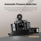 MOVMAX Blade Arm Solar Powered Electronic Suction Kit, Shock Absorber Arm Car Mount for DJI Pocket 3, GoPro Hero 13, 360 Action Cameras with Auto Pressure Detection & LCD Display, Pocket 3 Accessories