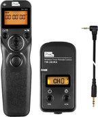 Pixel Remote Timer TW283-E3 LCD Multi-Function Shutter Remote Release Timer Controller Adapter Compatible with Canon EOS DSLR Pentax Contax Cameras