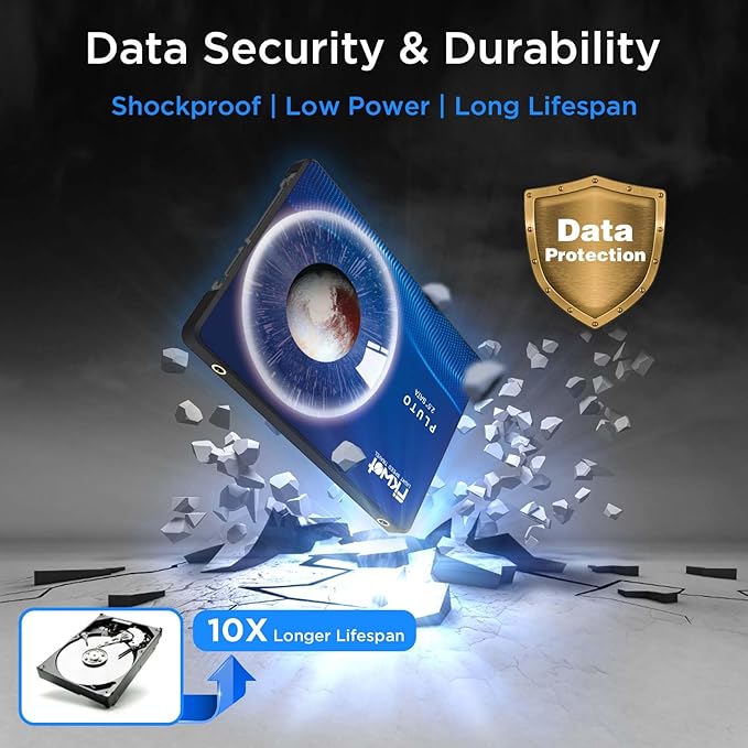 FX815 256GB SSD, 2.5" SATA SSD, Internal Solid State Drive, Up to 560MB/s, 3D NAND SLC Cashe, Compatible with Laptop & PC Desktop