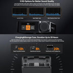 COMICA BooMax Wireless Lavalier Microphone for Cameras, Smartphones, 2.4G Internal Dual Lapel Mic with 32G Storage,Noise Cancellation,IPS Touchscreen for Vlogs, Interviews, Live Streamings,TikTok