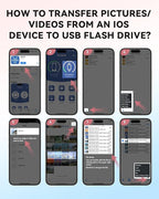 Apple MFi Certified 512GB Flash Drive for iPhone Thumb Drive Photo Stick, USB Memory Stick iPhone Flash Drive for Photos Videos, High Speed Jump Drive Compatible for iPhone/iPad/Android/PC (Pink)