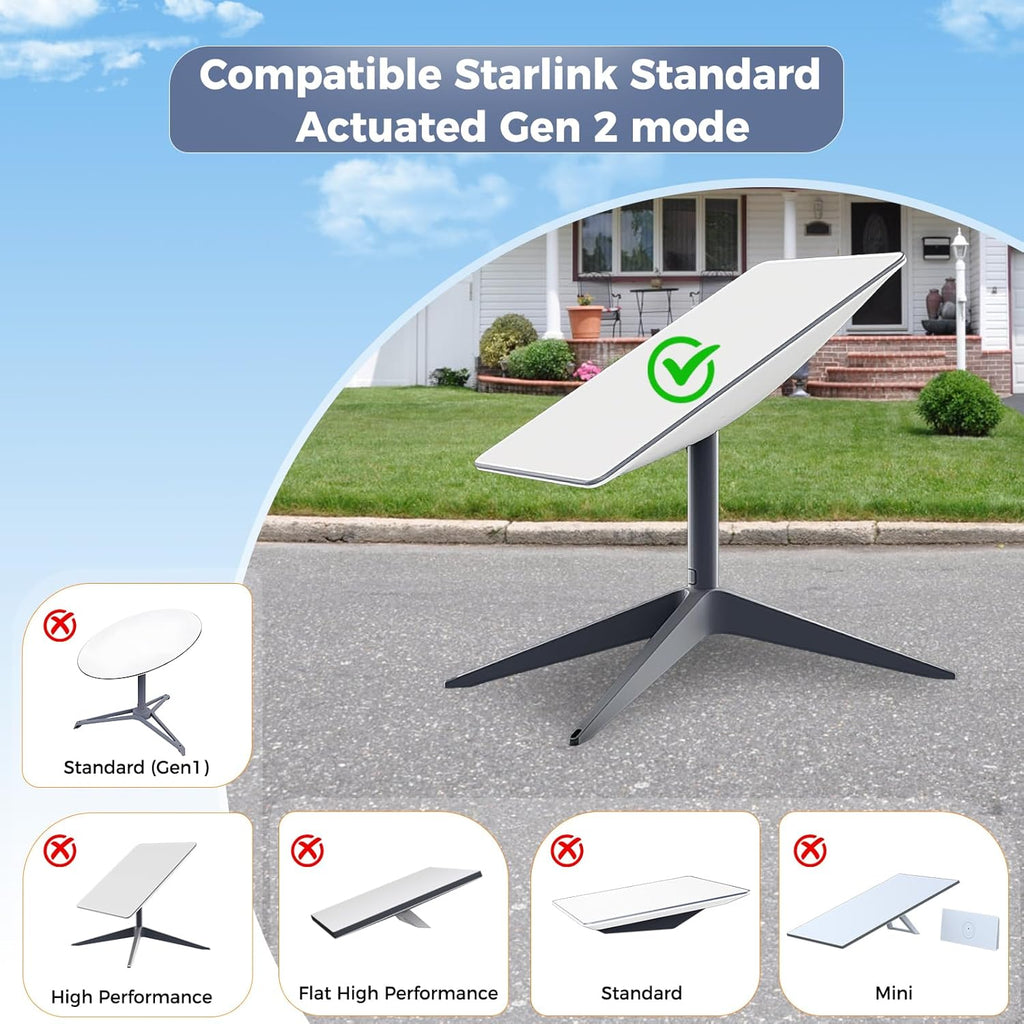 for Starlink Gen 2 Cable 33FT, Waterproof Replacement Cable for Starlink Gen 2 Standard Kit, Fast & Stable Starlink Ethernet Cord V2