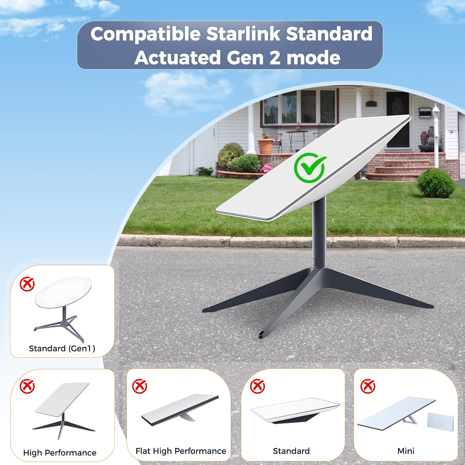 for Starlink Gen 2 Cable 33FT, Waterproof Replacement Cable for Starlink Gen 2 Standard Kit, Fast & Stable Starlink Ethernet Cord V2
