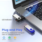 (Not 128GB) 128MB Flash Drives 20 Pack, ABLAZE USB 2.0 Thumb Drive Bulk with Lanyards Swivel Memory Stick Bulk U Disk Pendrive USB Pack (Mixcolors)