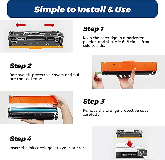 118 Toner Cartridge Black Cyan Magenta Yellow - High-Yield Remanufactured Replacement for Canon 118 CRG118 for Color Imageclass MF8580Cdw MF8380Cdw MF8350Cdn MF726Cdw LBP622Cdw MF641Cw MF644,4 Pack