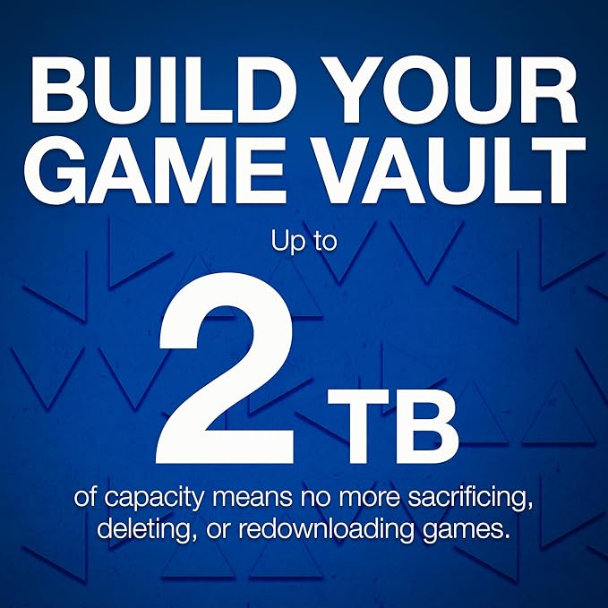 Seagate Game Drive PS5 NVMe SSD for PS5 1TB Internal Solid State Drive - PCIe Gen4 NVMe 1.4, Officially Licensed, Up to 7300MB/s with Heatsink (ZP1000GP3A1011)