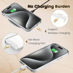 OUTXE Phone Tether Tab Rotatable 360°, 4 Pack Phone Lanyard Patch for Phone Strap Compatible iPhone & Other Cell Phone (White)