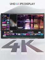 UPERFECT Portable Monitor 18.4-inch 4K 60HZ 10 Bit w/VESA & Stand 180° Adjustable Ultra-Slim & Lightweight Frameless FHD FreeSync IPS HDR Gaming Display, Travel Second Monitor for Laptop