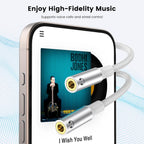 MOSWAG Type C to Dual 3.5mm Aux Headphone Jack Adapter, Type C to Dual 3.5mm Aux Headphone Jack Adapter Compatible with Pixel 7 6 Pro 5, for Galaxy S23 S22 S21 Ultra Note 20 Ultra iPad Air MacBook