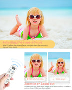 Hanpusen Rechargeable Camera Remote Control for Sony - Wireless Shutter Release with OLED Screen compatiable with ZV-1F,ZV-1II,ZV-1,ZV-E10II,ZV-E10,A6100,A6400,A6600,FX30,FX3;Replace Sony RMT-P1BT