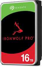 Seagate IronWolf Pro, 16 TB, Enterprise NAS Internal HDD –CMR 3.5 Inch, SATA 6 Gb/s, 7,200 RPM, 256 MB Cache for RAID Network Attached Storage (ST16000NT001)