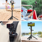 VRIG Mini Quick Release Base Mount for Action Camera, Magnetic Tripod Mount Adapter Compatible with DJI OSMO Action 5Pro/4/3,Go-Pro Hero 13/12/11/10, Akaso, Insta360 (Magnetic Accessories)