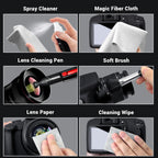 Updated Camera Lens and Sensor Cleaning Kit for Full Frame DSLR - 10x Swabs, Cleaner, and Essentials for Canon, Nikon, Sony