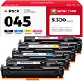 045 Toner Cartridge Set 4-Pack Replacement for Canon 045 CRG-045 045H Toner Compatible with Canon Color imageCLASS MF634Cdw MF632Cdw LBP612Cdw Printer Ink MF634 MF632 LBP612 Black Cyan Yellow Magenta