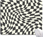Mouse Pad, Black White Checkered Mouse Pad, Square Mouse Mat Waterproof Computer Mousepad Non-Slip Rubber Base Mouse Pads for Office Laptop