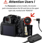 for Leica V-lux114 Cable/for Panasonic Genera Shutter Cable s5 ii S5M2XS GH4 GH5 /6 g85 g9 Remote Camera Small Shutter Release Remote Control V-lux2,V-lux3,V-lux4,V-lux5,V-lux114(RC301-L1 30cm)