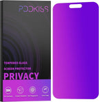 Compatible for iPhone 15 Pro Max Privacy Screen Protector Tempered Glass 6.7 Inch, Purple Gradient Anti Spy Anti Blue Light HD Easy Installation