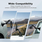 Came-TV Camera Suction Mount Suction, Multifunctional Shock Absorber Arm Video Stabilizer for Pocket 2, Pocket 3, OSMO, Cup Camera Mount, 1/4" Mounting Holes Car Mount & for 360 Action Camera