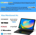 Keyboard Case for iPad 10th Generation 2022 & 11th (A16, 2025) – Magic-Style Keyboard with Multi-Touch Trackpad – Floating Cantilever Stand – Magnetic Case for iPad 10.9 inch 10th / 11th Gen.