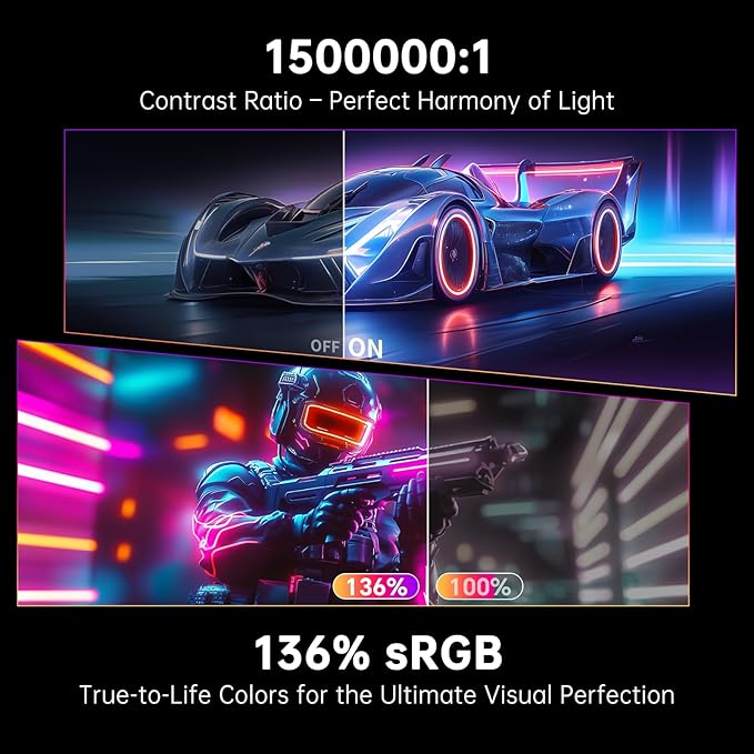 KTC 27-inch OLED Gaming Monitor | QHD 2560x1440P | 240Hz 0.03ms GTG | 1.5M:1 Contrast Ratio | DisplayHDR True Black 400 | 65W USB Type-C | Dual Speakers | Comes with Type-C, HDMI & DP Cables Included
