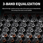 Depusheng MX8 8 Channel Sound Mixer Audio Mixing Console 48V 256DSP Professional USB PC Play Record Podcast Live Broadcast (US MX8)