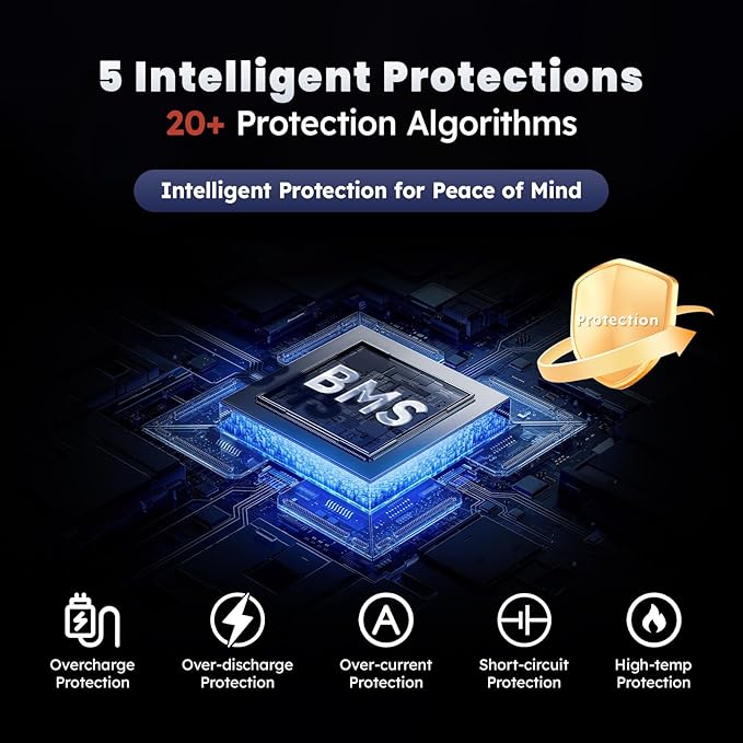 12V 100Ah Pro LiFePO4 Battery 2 Packs, Grade A Battery Cells, Group 31 Deep Cycle Lithium Battery, 100A BMS,10-Year Lifetime, Suitable for RV, Solar Home System and Off-grid Application